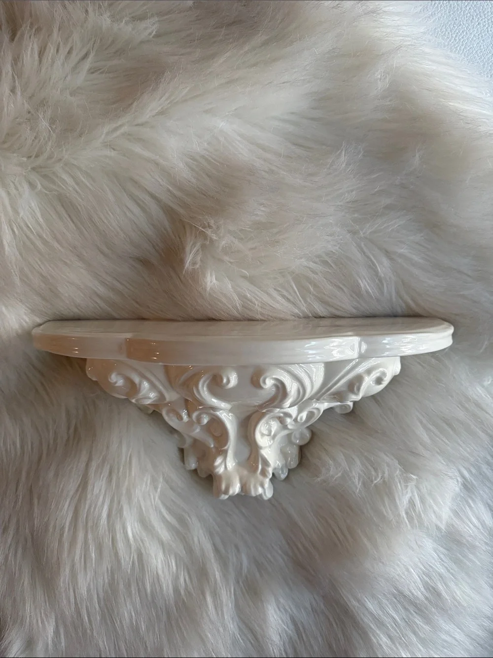 Vintage 1991 Handmade Ceramic Corbel Decorative Shelf